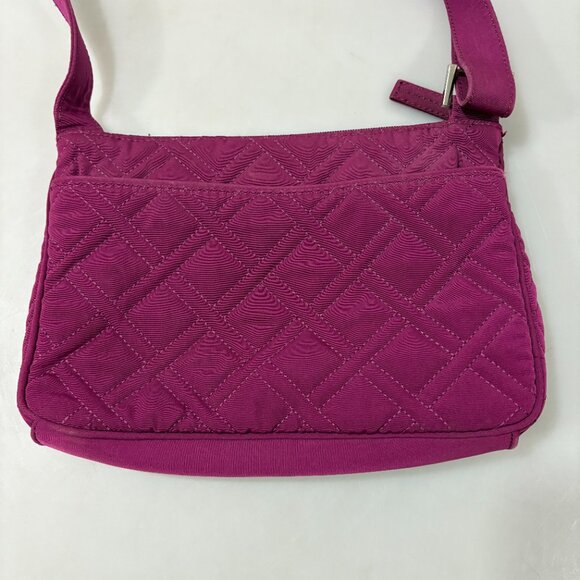 Vera Bradley Magenta Quilted Cotton Hipster Crossbody Shoulder Bag Organizer - Picture 3 of 7